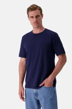 T-Shirts & Polos|T-Shirts & Polos*Colours & Sons T-Shirt Slub - Navy