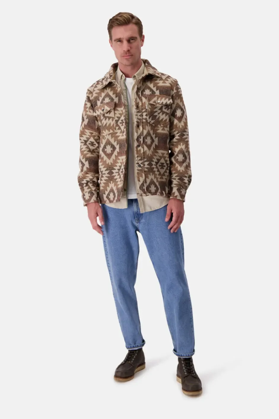 Jacken*Colours & Sons Workerjacket - Beige Ethno