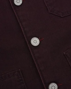 Jacken*Colours & Sons Worker Jacket Coloured Denim - Port Wine