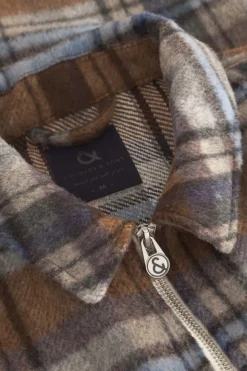 Jacken*Colours & Sons Worker Jacket-Zipped - Tobacco Check