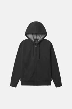 Sweatshirts*Colours & Sons Zip Hoodie-washed - Anthracite