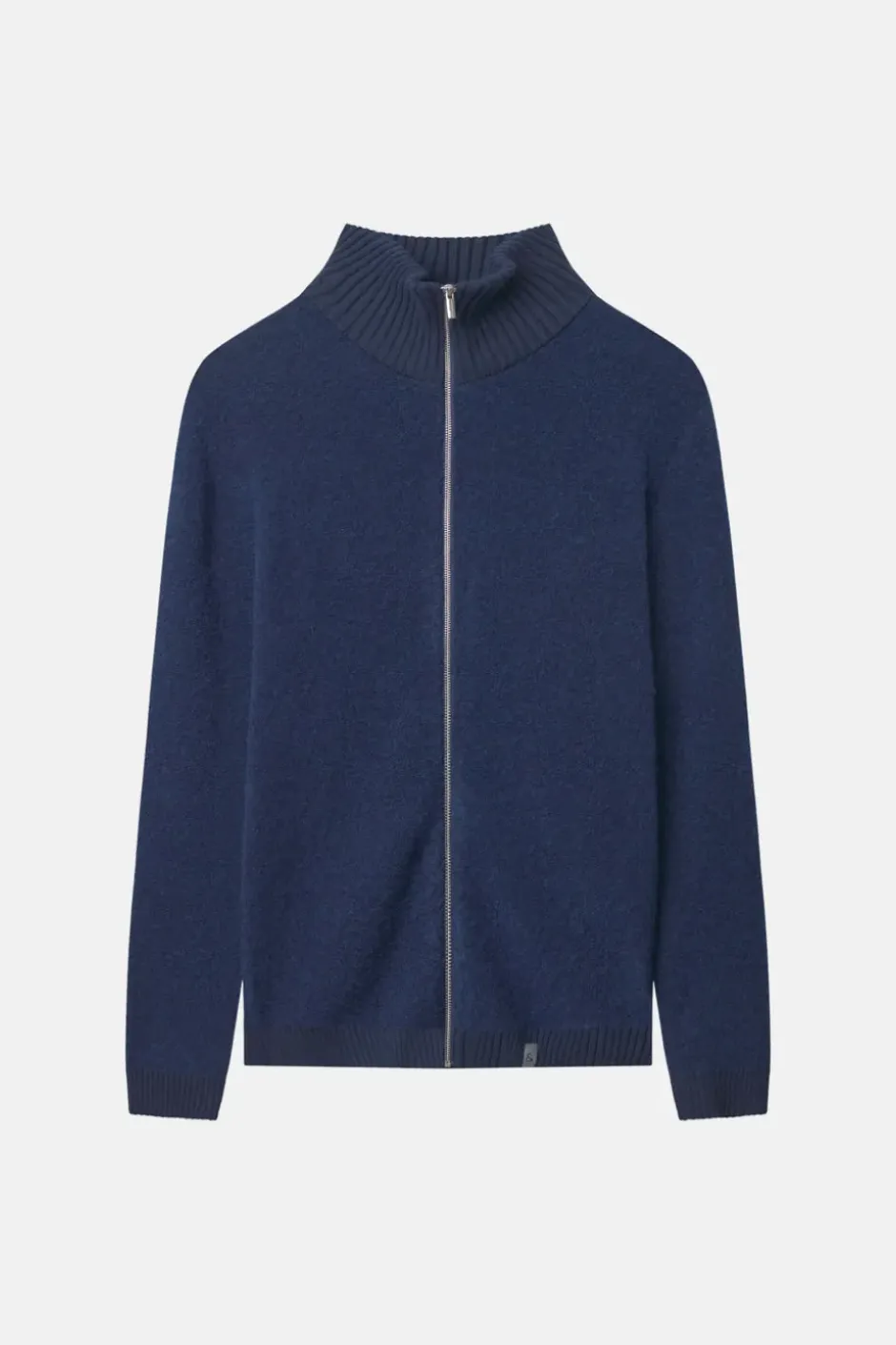 Pullover*Colours & Sons Zip Strickjacke-Bouclé - Navy